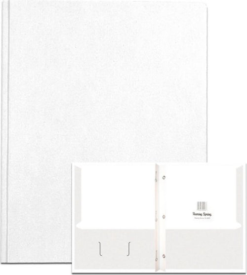 PORTFOL 2PKT 3PRONG ANTQ WHITE